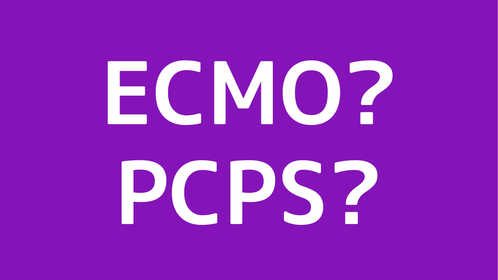 ECMO,PCPS,違い
